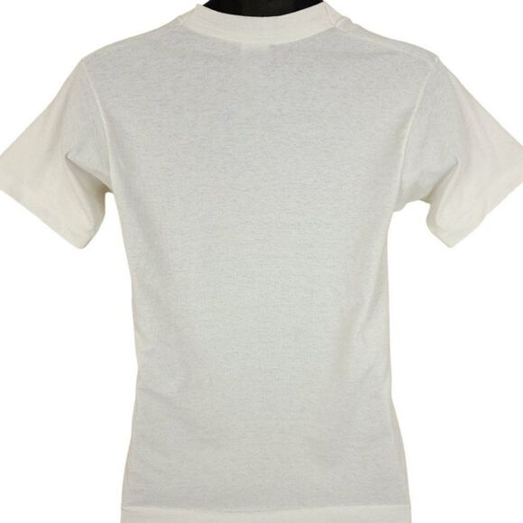 Christian T Shirt Vintage 90s Jesus Loves Me This Much Made In USA Mens Small - Picture 4 of 7